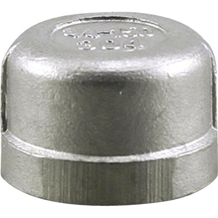 Plumbeeze PLUMB-EEZE 3/4 In. FIP Stainless Steel Cap U2-SSCA-07